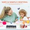 Safety Eye Kit & Snapper Tool – 230pcs Crochet Eyes, Noses, and Washers with Ergonomic Tool for Amigurumi, Dolls, and Plush Animals (Fits 5–30mm Eyes, Blue)